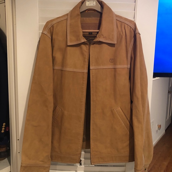 timberland cowhide leather jacket